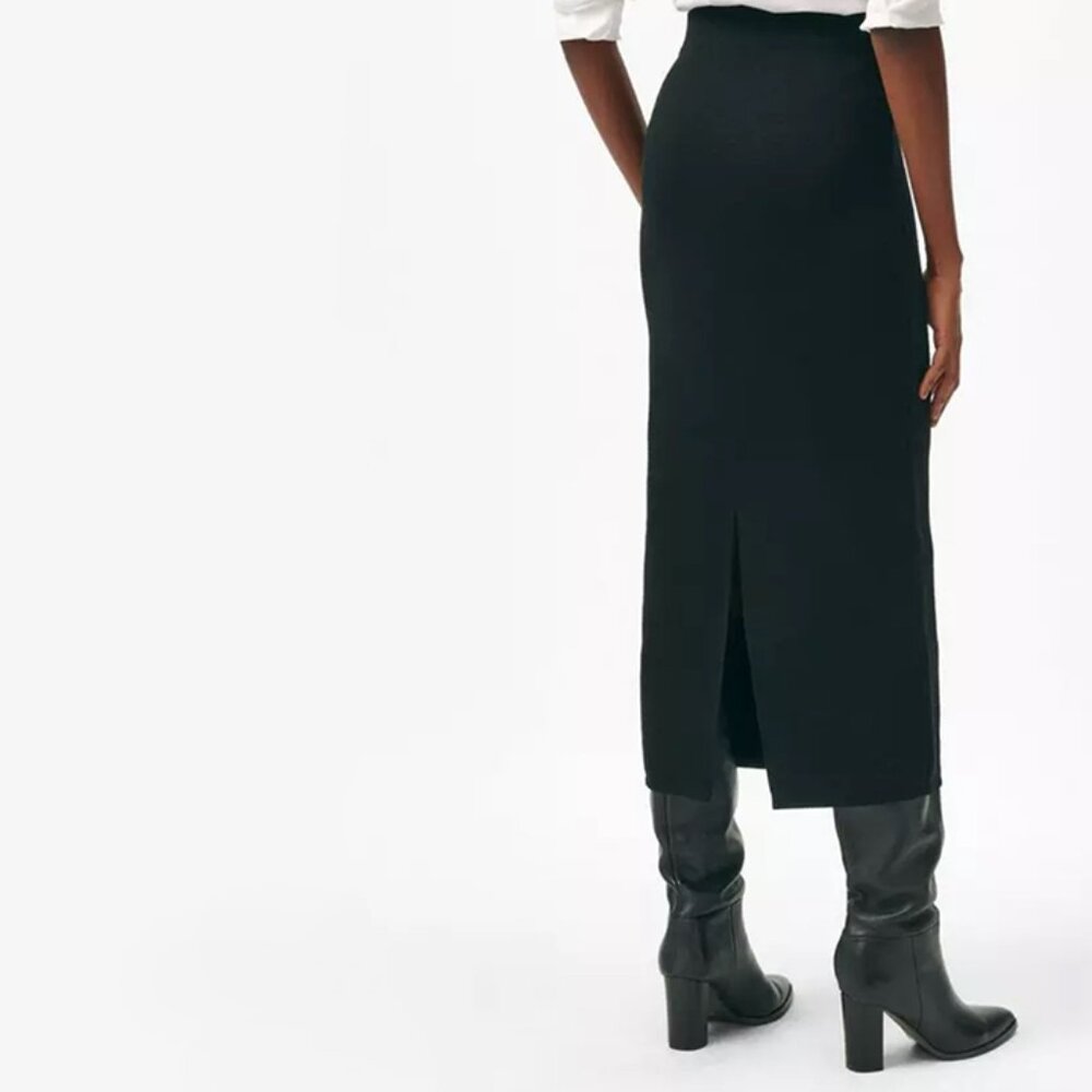 Lord & Taylor Black Midi Skirt